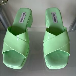 Steve Madden Women's Mint Green Mules